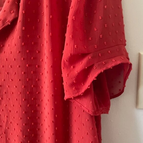 DR2 2- pc Burnt Orange Blouse/Camisole Cap Sleeves Size XL - Picture 2 of 9